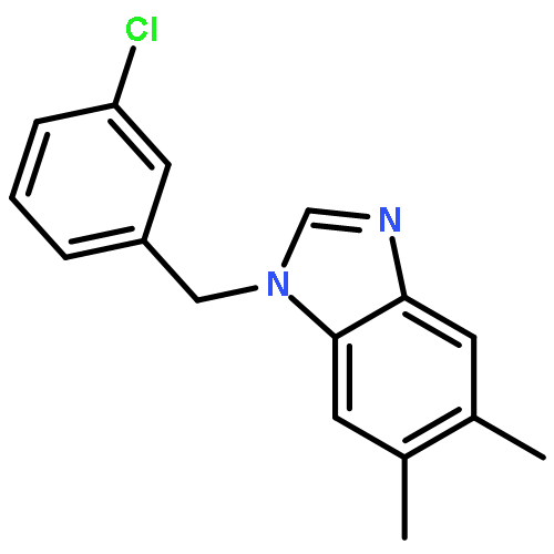 1H-Benzimidazole, 1-[(3-chlorophenyl)methyl]-5,6-dimethyl-