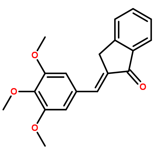 1H-Inden-1-one, 2,3-dihydro-2-[(3,4,5-trimethoxyphenyl)methylene]-