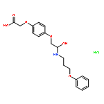 (S)-4-[2-HYDROXY-3-PHENOXYPROPYLAMINOETHOXY]PHENOXYACETIC ACID HYDROCHLORIDE