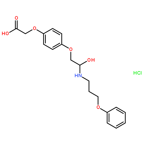 (S)-4-[2-HYDROXY-3-PHENOXYPROPYLAMINOETHOXY]PHENOXYACETIC ACID HYDROCHLORIDE