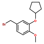 Benzene, 4-(bromomethyl)-2-(cyclopentyloxy)-1-methoxy-