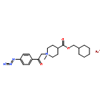 CYCLOHEXYLMETHYL 1-[2-(4-AZIDOPHENYL)-2-OXOETHYL]-1-METHYLPIPERIDIN-1-IUM-4-CARBOXYLATE;BROMIDE