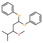 Benzene, 1,1'-[(3-methoxy-4-methylpentylidene)bis(seleno)]bis-