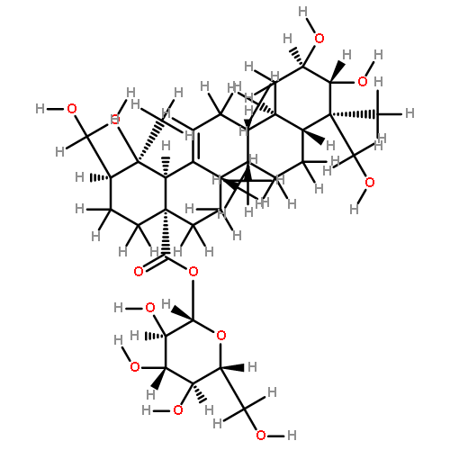 2alpha,3beta,19alpha,23,30-pentahydroxyurs-12-en-28-oic acid-28-O-beta-D-glucopyranosyl ester