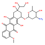 5,12-Naphthacenedione,10-[(3-amino-2,3,6-trideoxy-a-L-lyxo-hexopyranosyl)oxy]-8-(1,2-dihydroxyethyl)-7,8,9,10-tetrahydro-6,8,11-trihydroxy-1-methoxy-