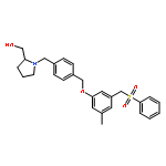 (2R)-1-[[4-[[3-Methyl-5-[(phenylsulfonyl)methyl]phenoxy]methyl]phenyl]methyl]-2-pyrrolidinemethanol