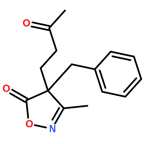 5(4H)-Isoxazolone, 3-methyl-4-(3-oxobutyl)-4-(phenylmethyl)-