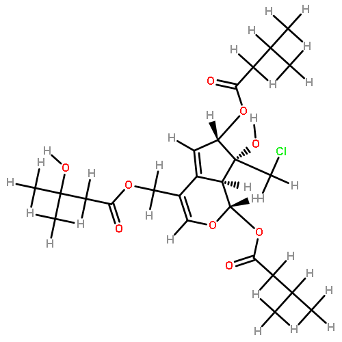 (1S,7S,8S,9S)-10-chloro-11-(3-hydroxyisovaleroxy)-1,7-diisovaleroxyvaltrate chlorohydrin