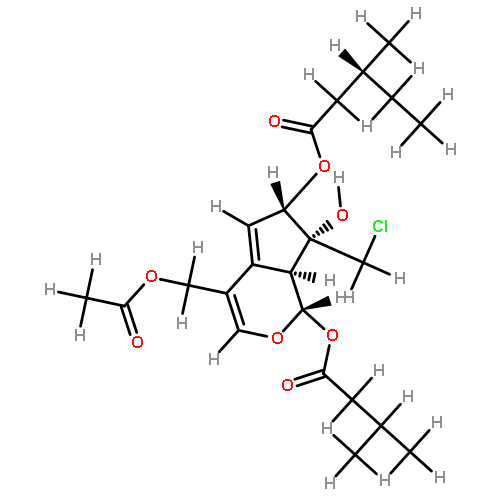 (1S,7S,8S,9S)-11-acetoxy-10-chloro-1-isovaleroxy-7-[(R)-3-methylvaleroxy]-valtrate chlorohydrin