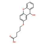 Pentanoic acid, 5-[(9-hydroxy-9H-xanthen-2-yl)oxy]-