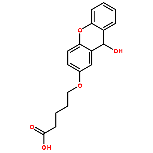 Pentanoic acid, 5-[(9-hydroxy-9H-xanthen-2-yl)oxy]-