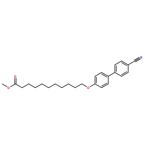 Undecanoic acid, 11-[(4'-cyano[1,1'-biphenyl]-4-yl)oxy]-, methyl ester