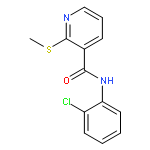 3-Pyridinecarboxamide, N-(2-chlorophenyl)-2-(methylthio)-