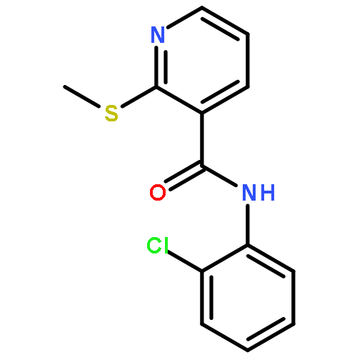 3-Pyridinecarboxamide, N-(2-chlorophenyl)-2-(methylthio)-