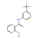 3-Pyridinecarboxamide, 2-(methylthio)-N-[3-(trifluoromethyl)phenyl]-