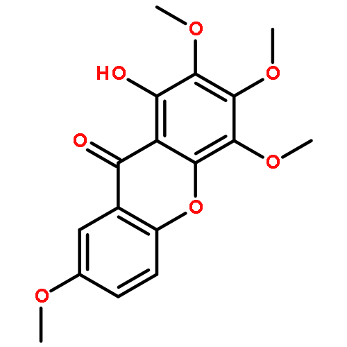 1-Hydroxy-2,3,4,7-tetramethoxy-9H-xanthen-9-one