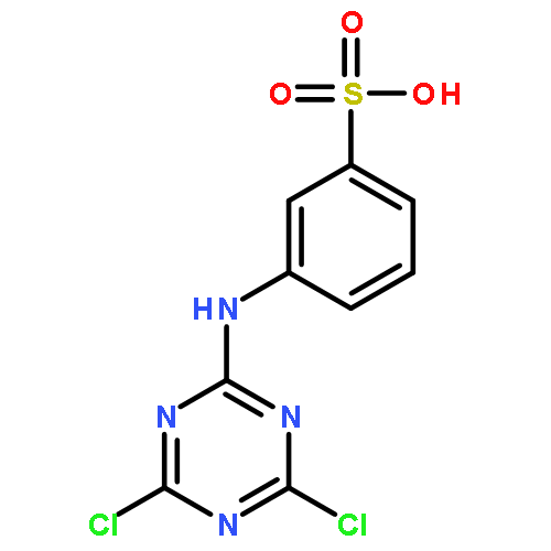 Benzenesulfonic acid, 3-[(4,6-dichloro-1,3,5-triazin-2-yl)amino]-