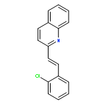 Quinoline,2-[(1E)-2-(2-chlorophenyl)ethenyl]-