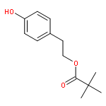 Propanoic acid, 2,2-dimethyl-, 2-(4-hydroxyphenyl)ethyl ester