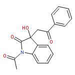 2H-Indol-2-one, 1-acetyl-1,3-dihydro-3-hydroxy-3-(2-oxo-2-phenylethyl)-