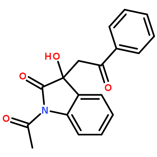 2H-Indol-2-one, 1-acetyl-1,3-dihydro-3-hydroxy-3-(2-oxo-2-phenylethyl)-