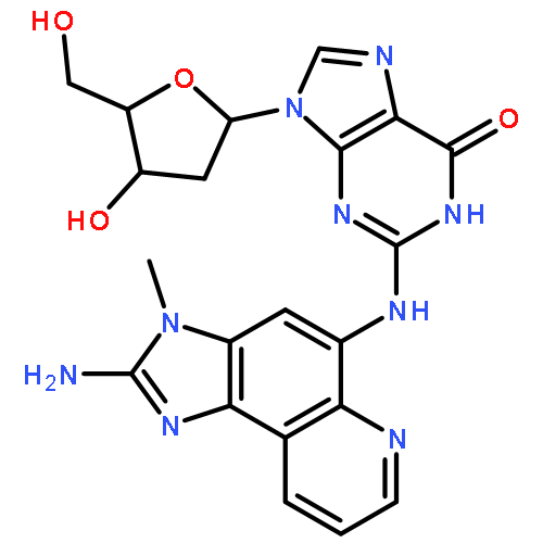 N-(2-amino-3-methyl-3H-imidazo[4,5-f]quinolin-5-yl)-2'-deoxyguanosine