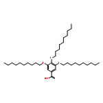 Benzoic acid, 3,4,5-tris(decyloxy)-