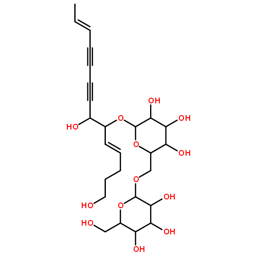 b-D-Glucopyranoside,2-hydroxy-1-(5-hydroxy-1-penten-1-yl)-7-nonene-3,5-diyn-1-yl 6-O-b-D-glucopyranosyl-