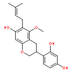 1,3-Benzenediol,4-[(3R)-3,4-dihydro-7-hydroxy-5-methoxy-6-(3-methyl-2-buten-1-yl)-2H-1-benzopyran-3-yl]-