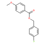 Benzoic acid, 4-methoxy-, (4-fluorophenyl)methyl ester