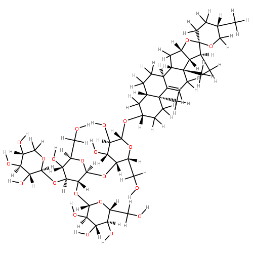 (3beta,5alpha,25S)-spirost-9(11)-en-3-yl O-beta-D-glucopyranosyl-(1?2)-O-[beta-D-xylopyranosyl-(1?3)]-O-beta-D-glucopyranosyl-(1?4)-beta-D-galactopyranoside