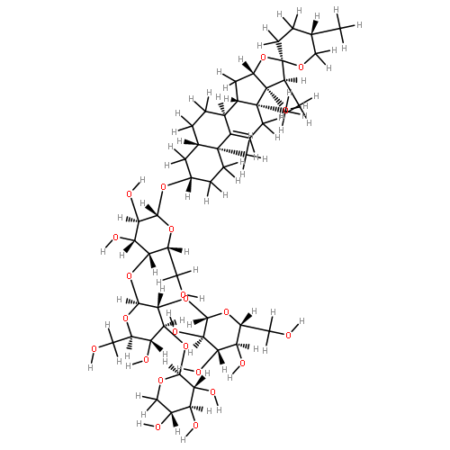 (3beta,5alpha,17alpha,25S)-17-hydroxyspirost-9(11)-en-3-yl O-beta-D-glucopyranosyl-(1?2)-O-[beta-D-xylopyranosyl-(1?3)]-O-beta-D-glucopyranosyl-(1?4)-beta-D-galactopyranoside