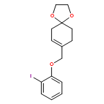 1,4-DIOXASPIRO[4.5]DEC-7-ENE, 8-[(2-IODOPHENOXY)METHYL]-