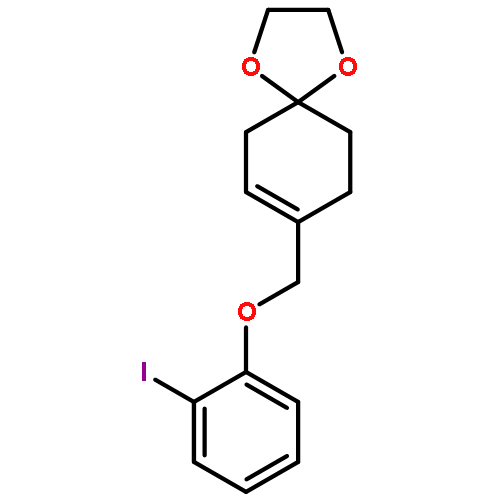 1,4-DIOXASPIRO[4.5]DEC-7-ENE, 8-[(2-IODOPHENOXY)METHYL]-