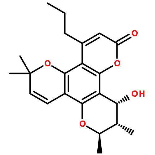 2H,6H,10H-Benzo[1,2-b:3,4-b':5,6-b'']tripyran-2-one,11,12-dihydro-12-hydroxy-6,6,10,11-tetramethyl-4-propyl-, (10R,11S,12R)-