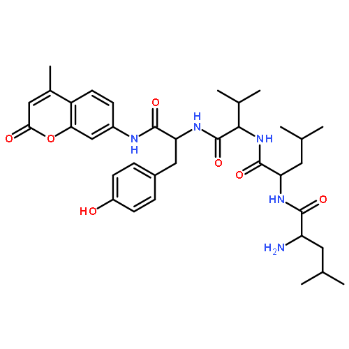 L-Tyrosinamide,L-leucyl-L-leucyl-L-valyl-N-(4-methyl-2-oxo-2H-1-benzopyran-7-yl)-