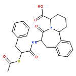 (4S,7S,12bR)-7-[2(S)-(Acetylsulfanyl)-3-phenylpropionamido]-6-oxo-1,2,3,4,6,7,8,12b-octahydropyrido[2,1-a][2]benzazepine-4-carboxylic acid