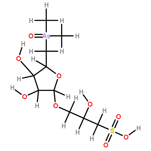 (2S)-3-(5'-deoxy-5'-dimethylarsinoyl-beta-D-ribosyloxy)-2-hydroxypropanesulfonic acid