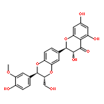 4H-1-Benzopyran-4-one,2-[(2S,3S)-2,3-dihydro-2-(4-hydroxy-3-methoxyphenyl)-3-(hydroxymethyl)-1,4-benzodioxin-6-yl]-2,3-dihydro-3,5,7-trihydroxy-, (2R,3R)-