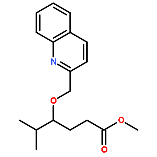 Hexanoic acid, 5-methyl-4-(2-quinolinylmethoxy)-, methyl ester