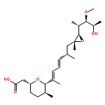 L-glycero-L-gluco-Heptitol,5,6-anhydro-6-C-[(2S,3E,5E)-6-[(2S,3S,6R)-6-(carboxymethyl)tetrahydro-3-methyl-2H-pyran-2-yl]-2-methyl-3,5-heptadien-1-yl]-1,4,7-trideoxy-4-methyl-3-O-methyl-