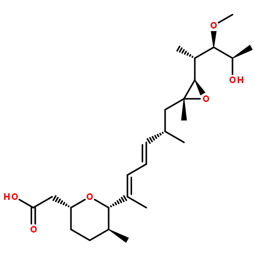 L-glycero-L-gluco-Heptitol,5,6-anhydro-6-C-[(2S,3E,5E)-6-[(2S,3S,6R)-6-(carboxymethyl)tetrahydro-3-methyl-2H-pyran-2-yl]-2-methyl-3,5-heptadien-1-yl]-1,4,7-trideoxy-4-methyl-3-O-methyl-