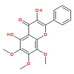 4H-1-Benzopyran-4-one,3,5-dihydroxy-6,7,8-trimethoxy-2-phenyl-