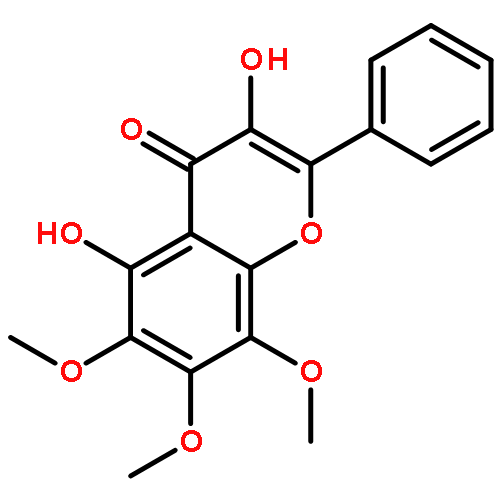 4H-1-Benzopyran-4-one,3,5-dihydroxy-6,7,8-trimethoxy-2-phenyl-