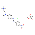 2-[4-[(2-chloro-4-nitrophenyl)diazenyl]-n-ethylanilino]ethyl-trimethylazanium;methyl Sulfate