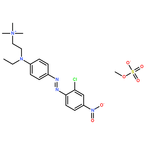 2-[4-[(2-chloro-4-nitrophenyl)diazenyl]-n-ethylanilino]ethyl-trimethylazanium;methyl Sulfate