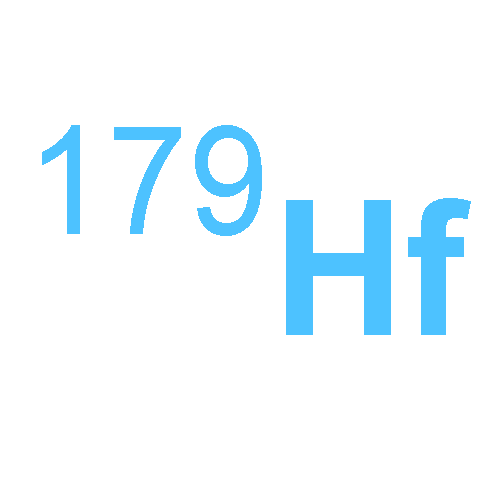 Hafnium, isotope ofmass 179