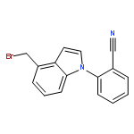 Benzonitrile, 2-[4-(bromomethyl)-1H-indol-1-yl]-