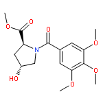 L-Proline, 4-hydroxy-1-(3,4,5-trimethoxybenzoyl)-, methyl ester, (4R)-