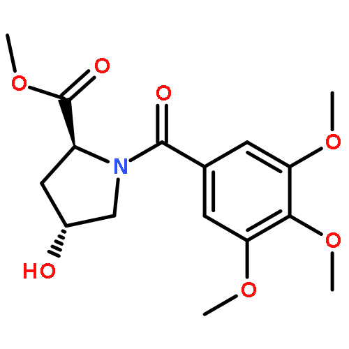 L-Proline, 4-hydroxy-1-(3,4,5-trimethoxybenzoyl)-, methyl ester, (4R)-